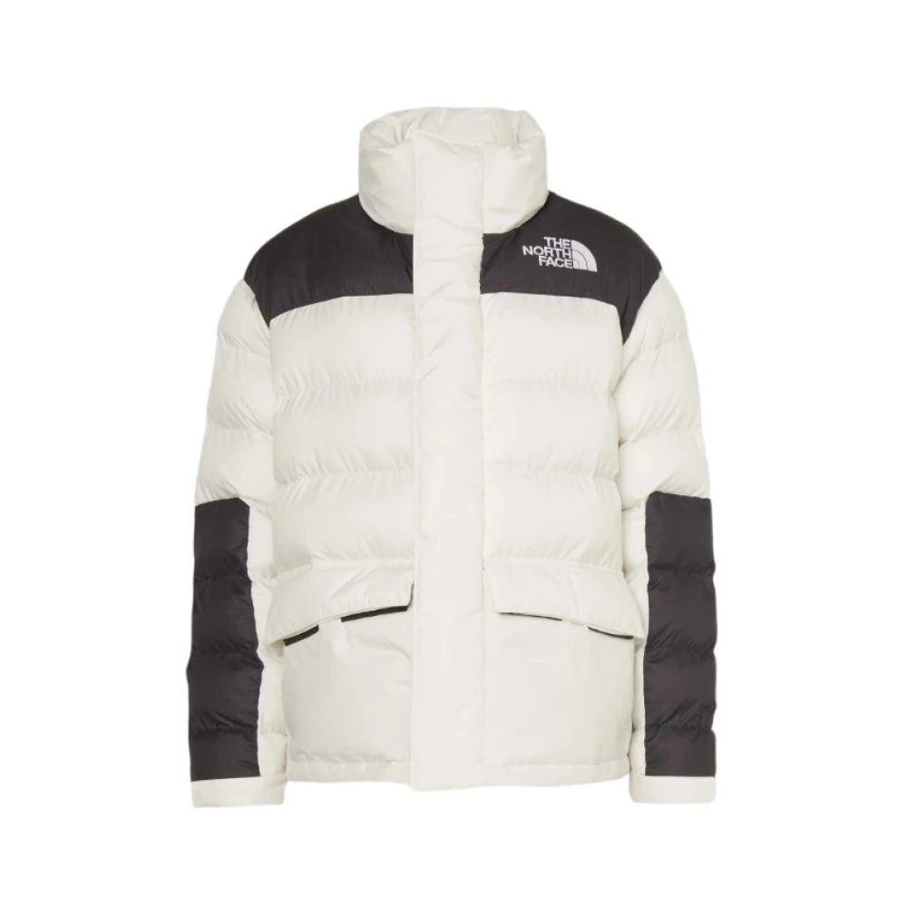 The North Face Gewatteerde tweekleurige jas met capuchon White Dames