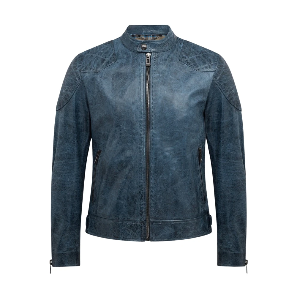 Belstaff Met de hand gewaxte jassen met hydrofobe voering Blue Heren
