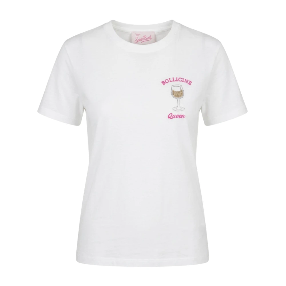 Mc2 Saint Barth White T-Shirts, Female, L, T-Shirt Emilie In Cotone