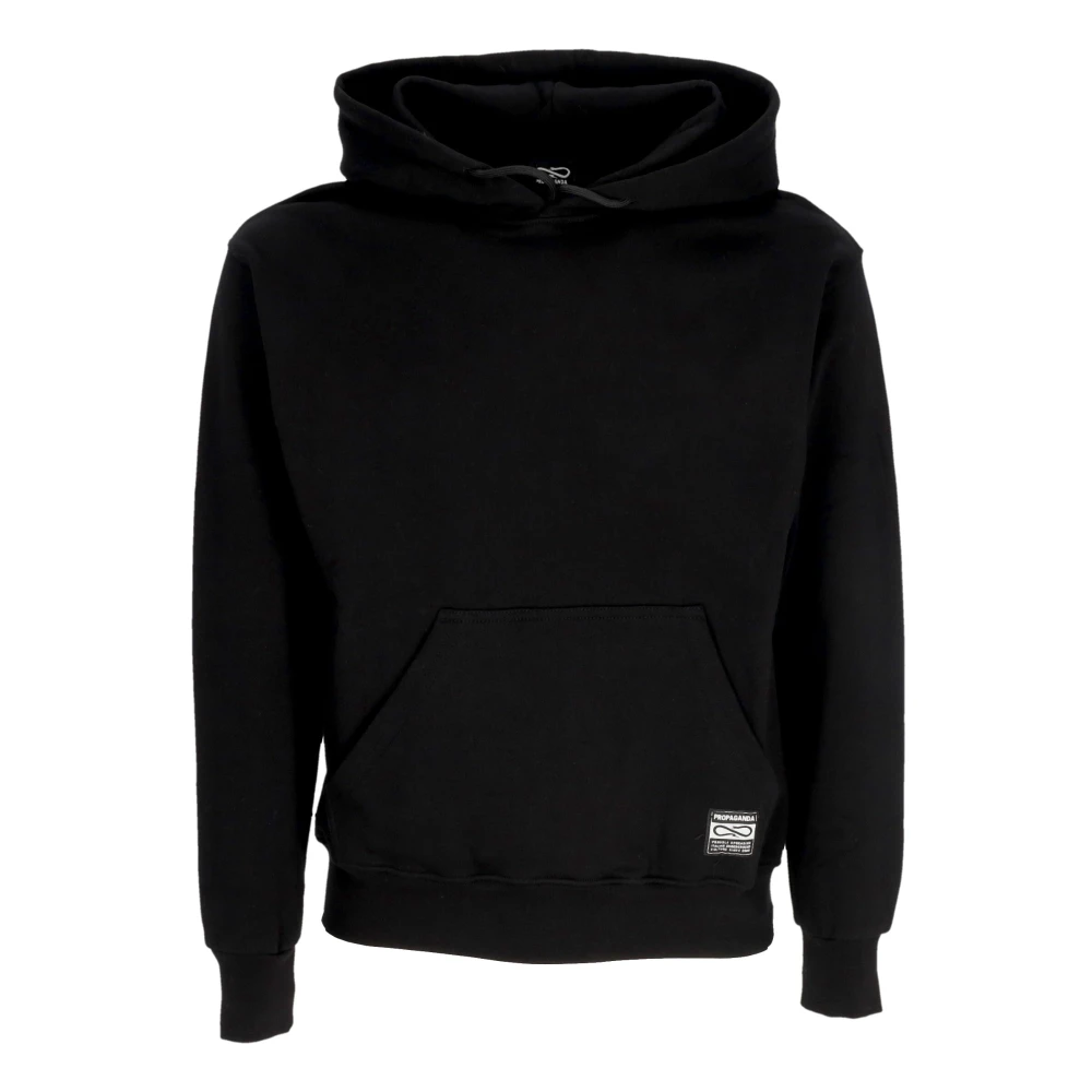 Propaganda Zwarte hoodie met voorzak Black Heren
