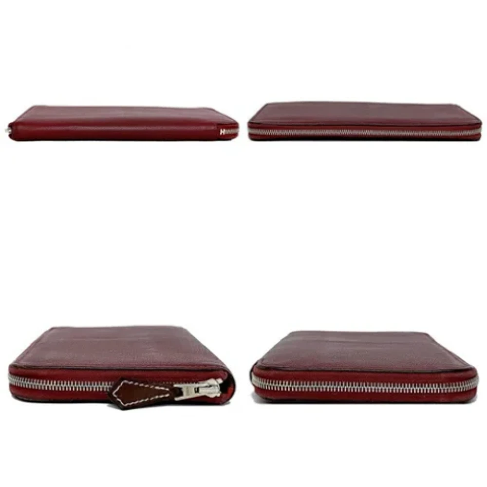 Hermès Vintage Pre-owned Leather wallets Red Dames