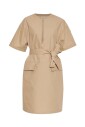 robe-midi-beige-avec-ceinture