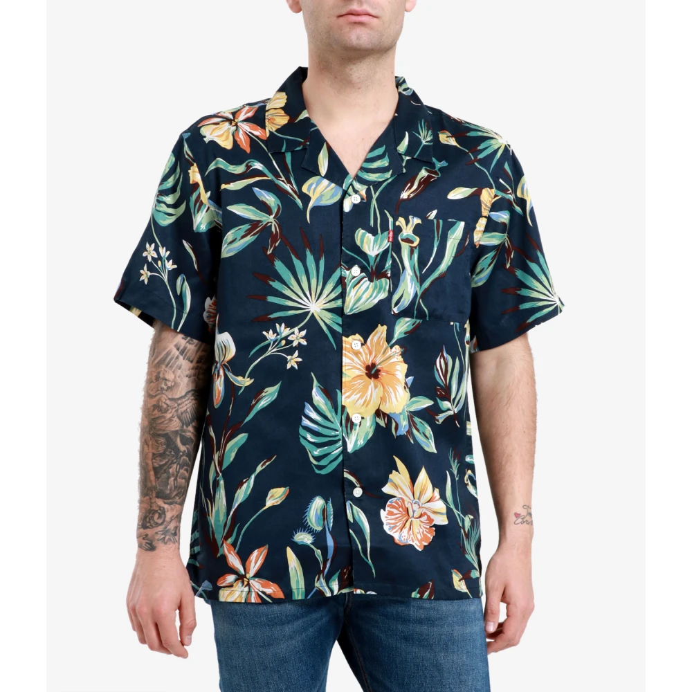 Levi's Hawaiiaans Bloemenpatroon Katoenen Overhemd Multicolor Heren