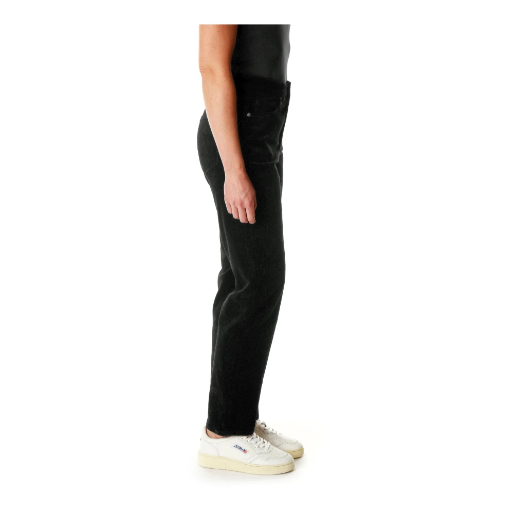 ARMEDANGELS Corduroy Highwaist Straight Fit Jeans Black Dames