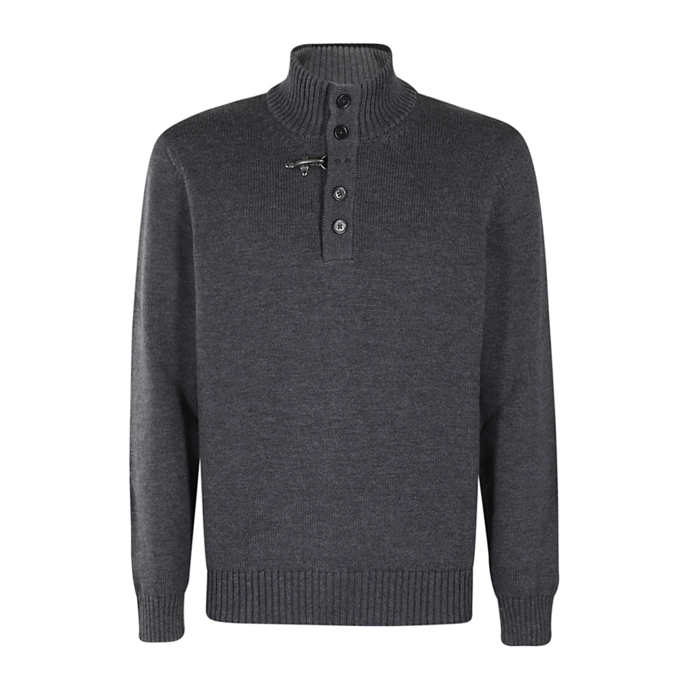 Fay Stijlvolle Gebreide Pullover Sweater Gray Heren