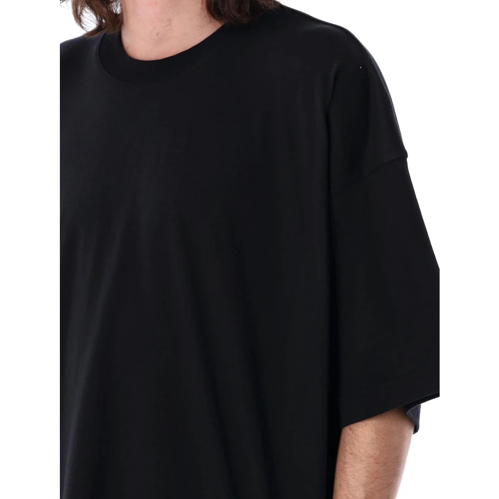 Studio Nicholson Zwart T-shirt met Oversized Pasvorm Black Heren