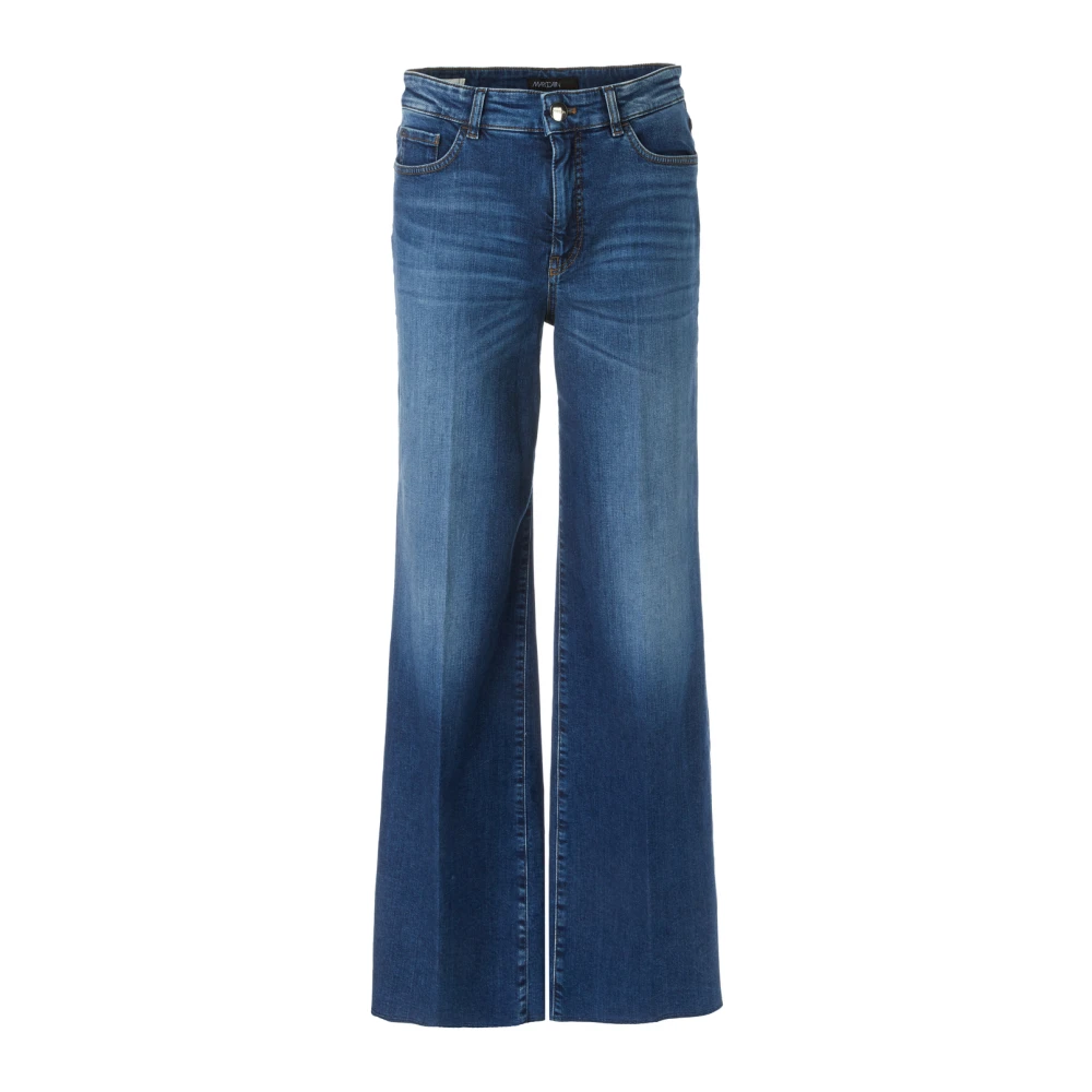 Marc Cain Hoge taille jaren zeventig stijl jeans Blue Dames