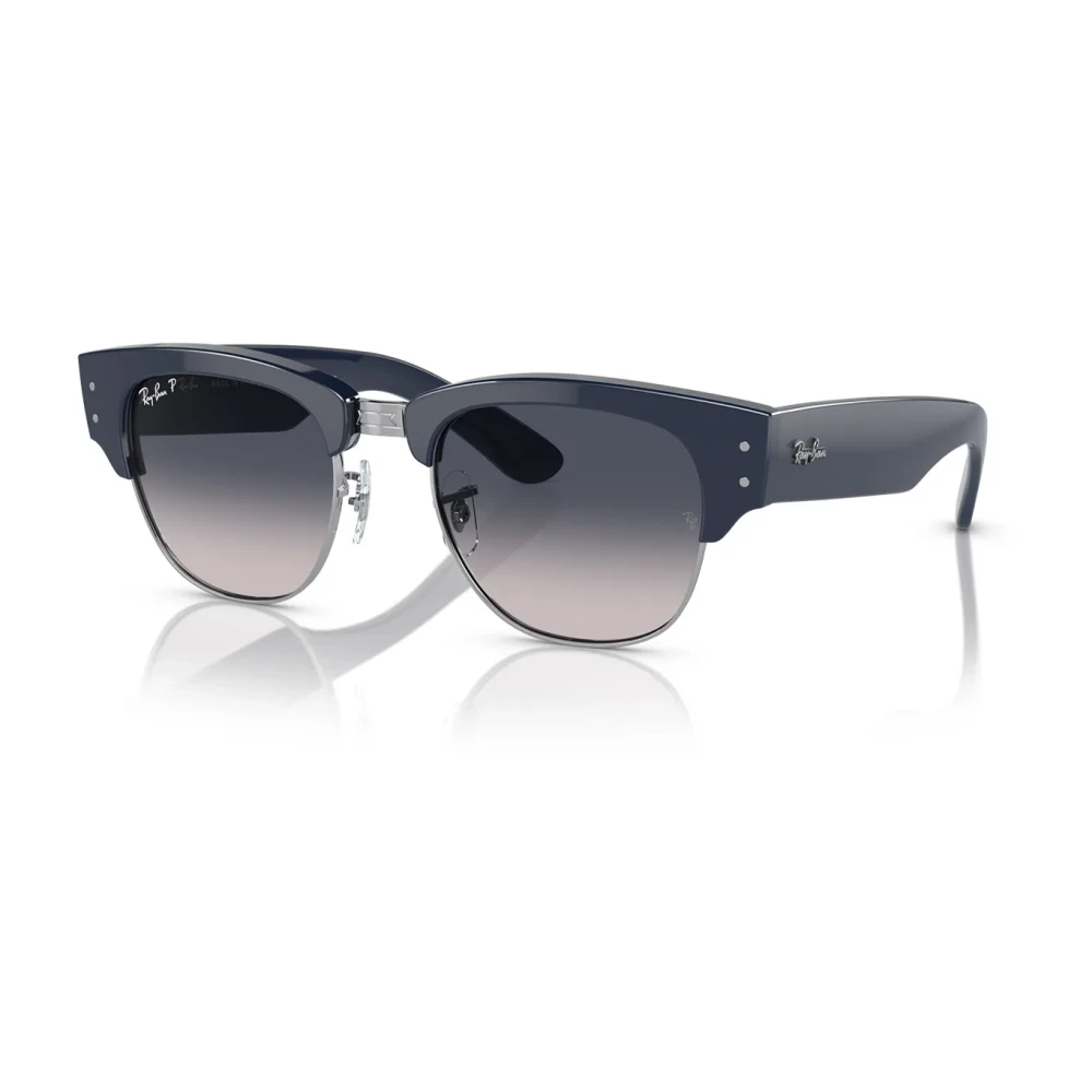 Ray-Ban Blue Sunglasses, Unisex, 50 Mm, Classic Clubmaster Polarized Sunglasses
