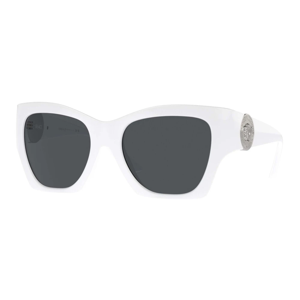 Versace Women's White /Dark Grey Sunglasses - Sunglasses - 55 Mm - Accessories