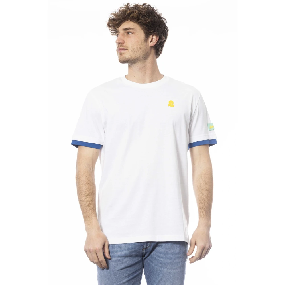 Invicta White T-Shirts, Male, Xl, Double Logo Cotton T-Shirt Short Sleeve