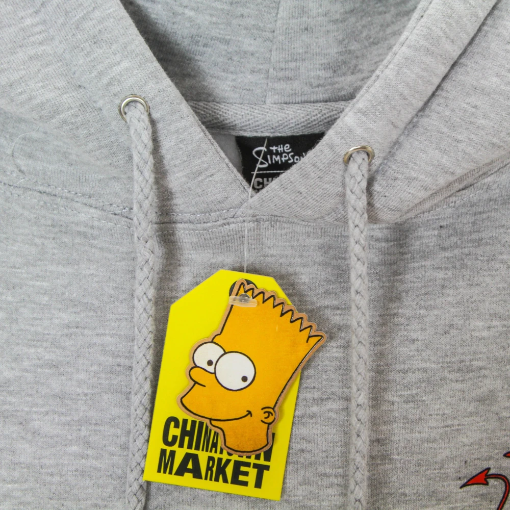 Market Devil Arc X The Simpsons Hoodie Gray Heren