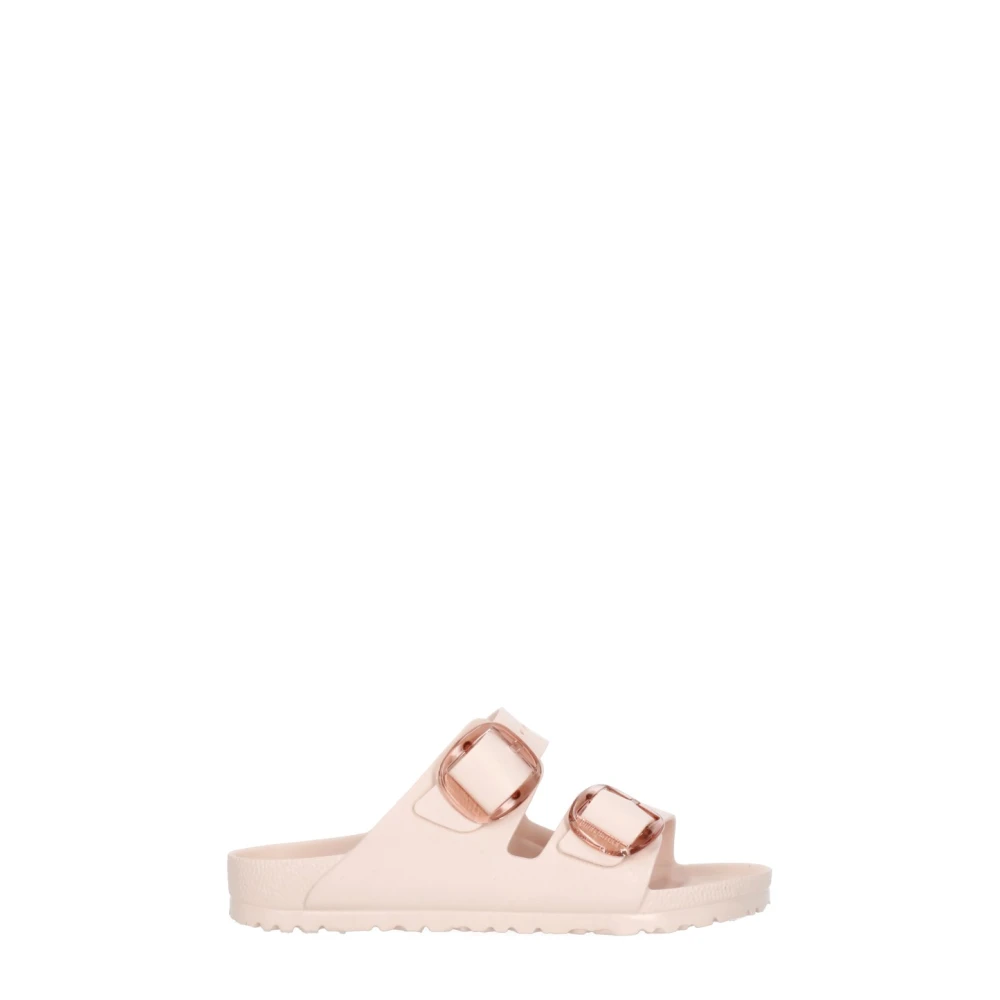 Birkenstock Women's Pink Sliders, 7 Uk, Arizona Big Buckle Eva Narrow Fit
