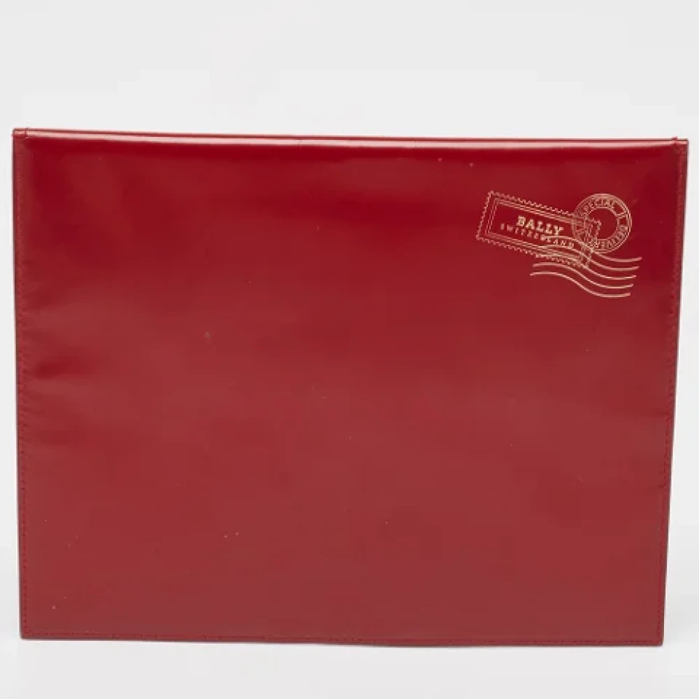 Bally Pre-owned Leather clutches Red Dames