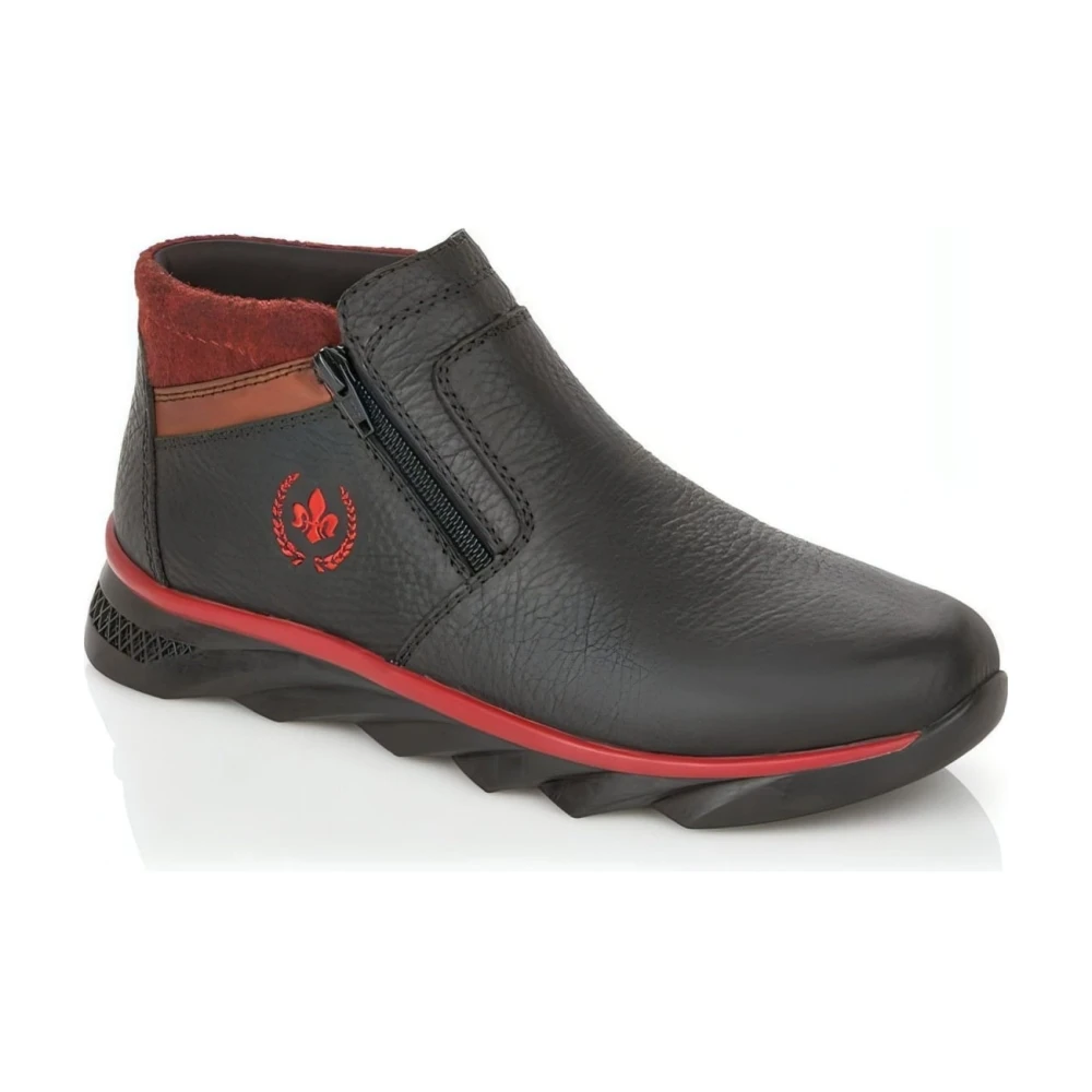 Rieker Black Ankle Boots, Male, 7 Uk, Casual Closed Booties