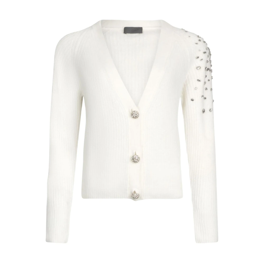 Liu Jo Vit Ullkofta Med Juvelbroderi