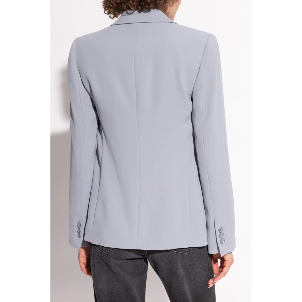 Emporio Armani Blazer met gesloten revers Gray Dames