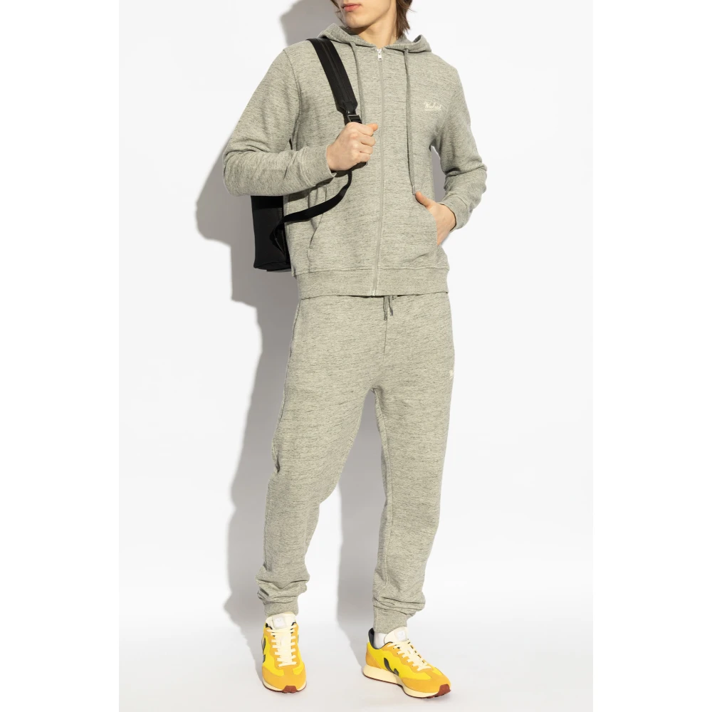 Woolrich Hoodie Gray Heren