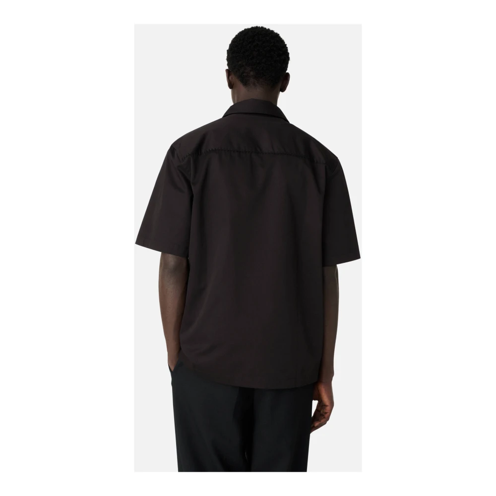 Axel Arigato Shirt met Stitch-borduursel Black Heren