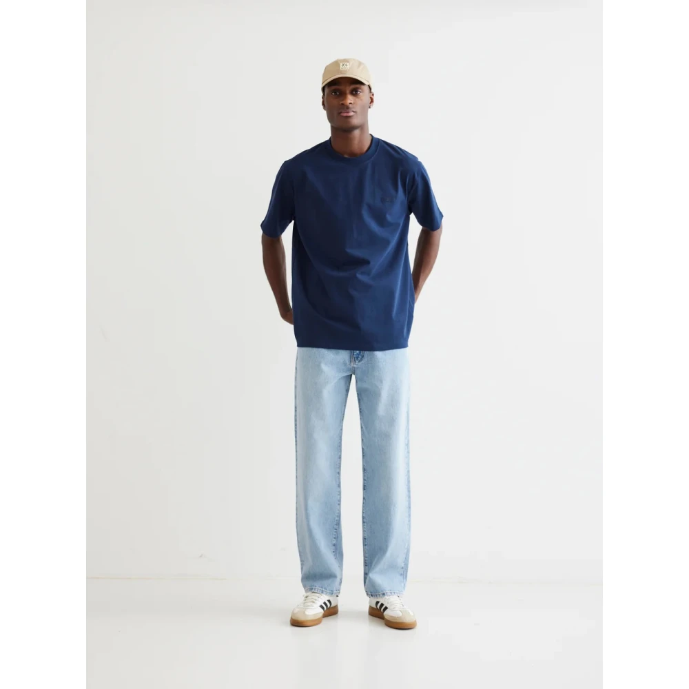 Woodbird Heren Leroy Doone Jeans met ritssluiting Blue Heren