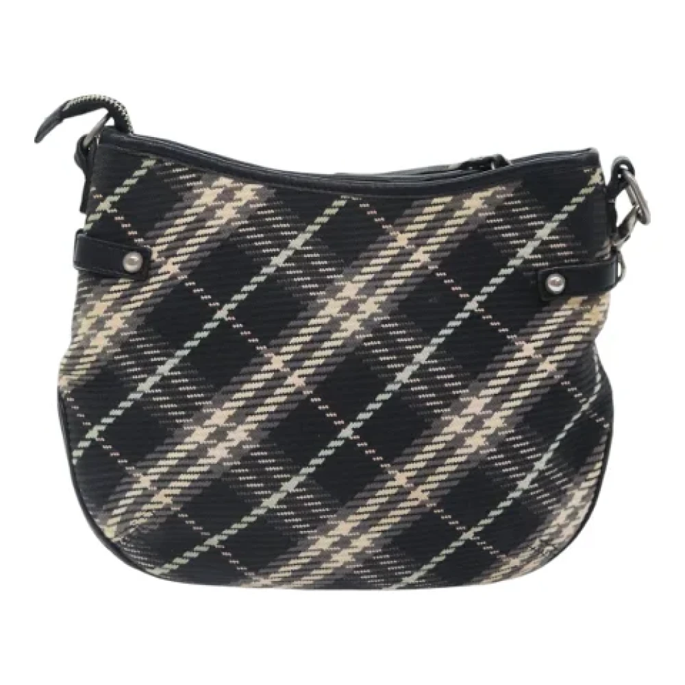 Burberry Vintage Pre-owned Canvas shoulder-bags Black Dames