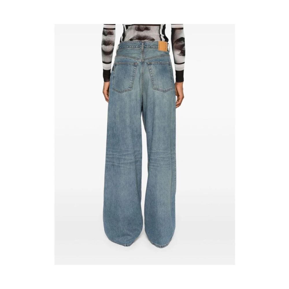 Haikure Blauwe Wide Leg Denim Jeans Blue Dames