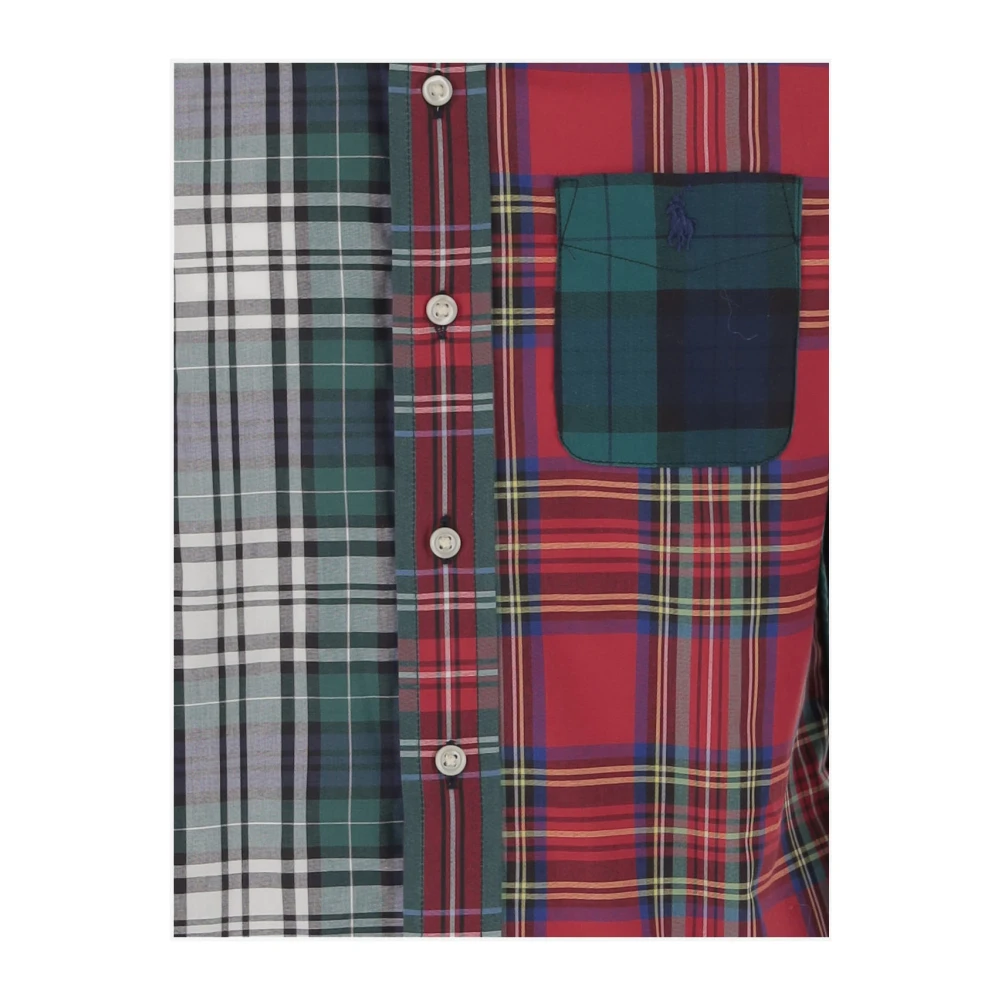 Polo Ralph Lauren Geruite katoenen patchwork overhemd Multicolor Heren