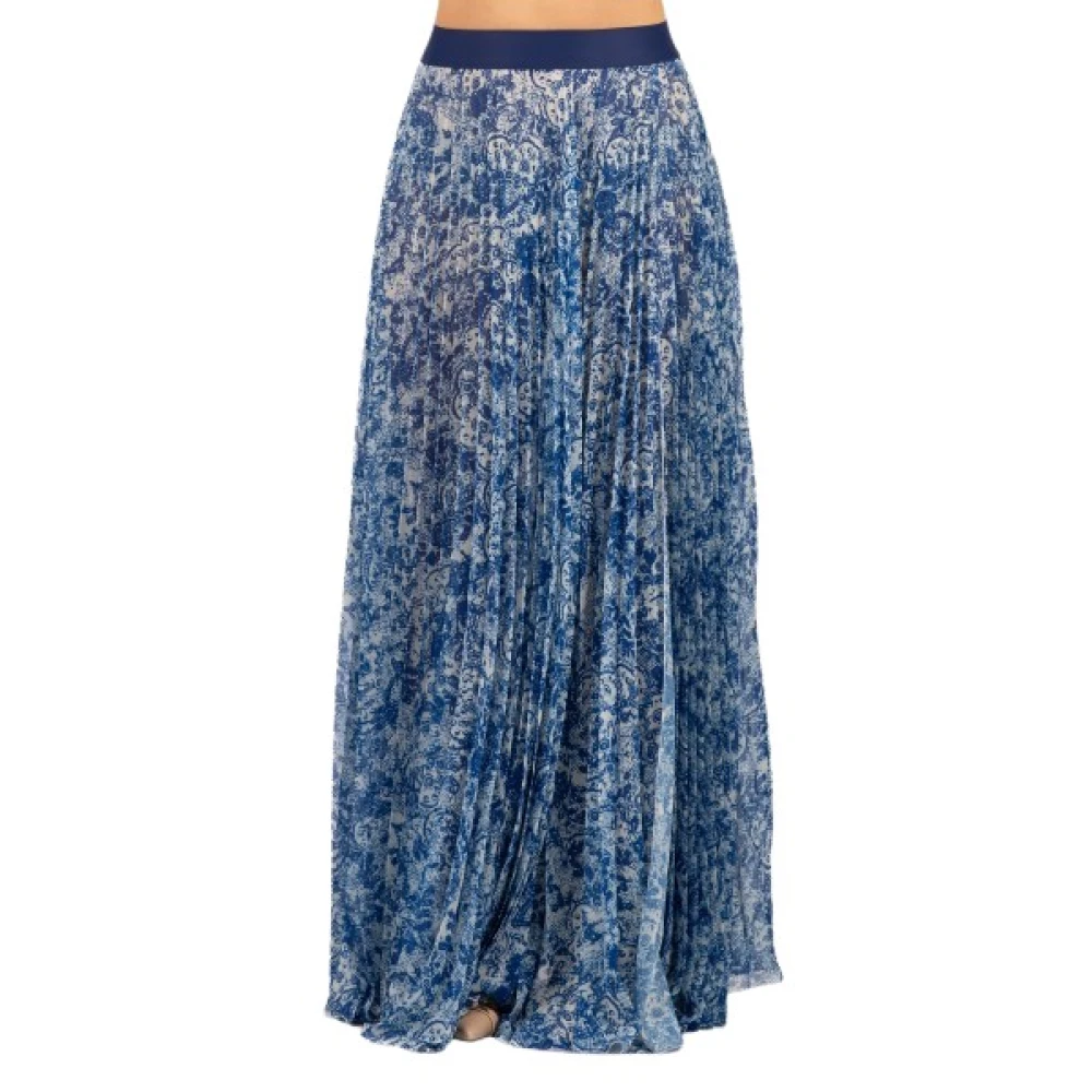 Hanita Women's Blue Gonna - Maxi Skirts - Xs - Skirts