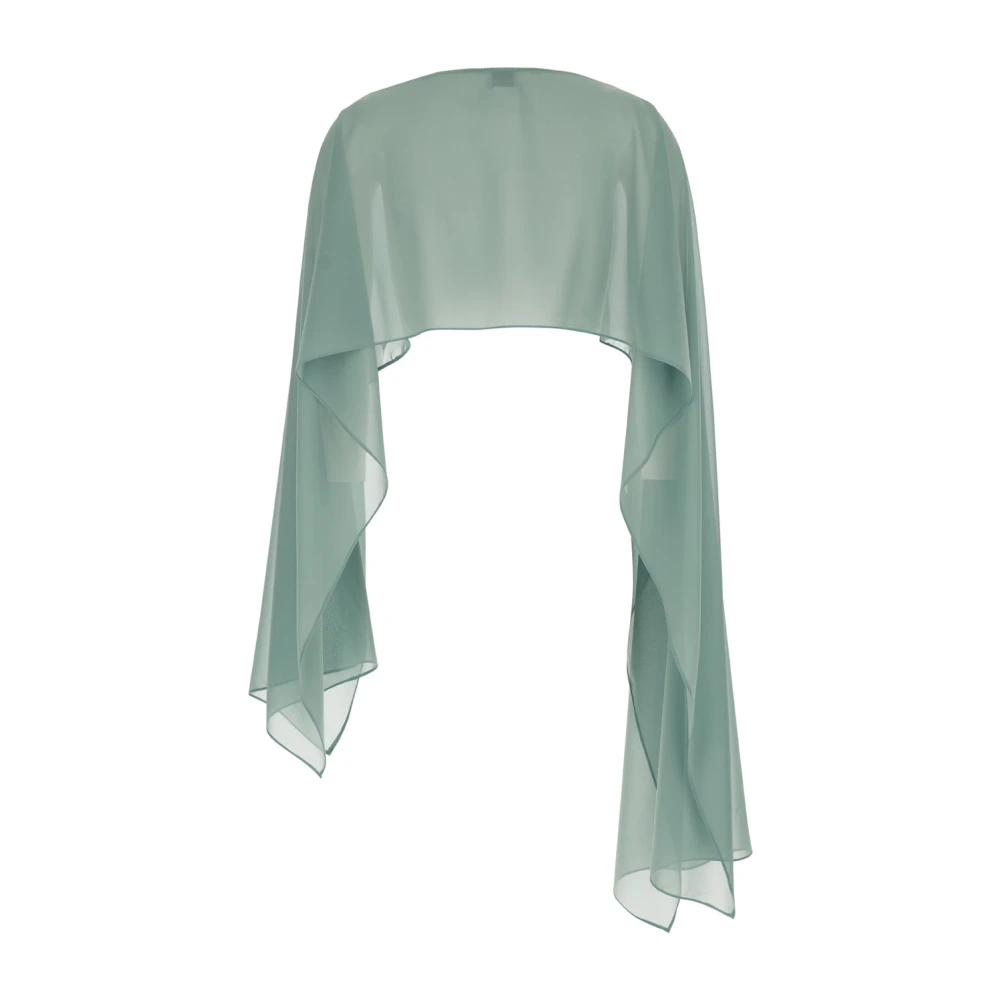 Plain Units Grijze Doorschijnende Boothals Stola Gray Dames