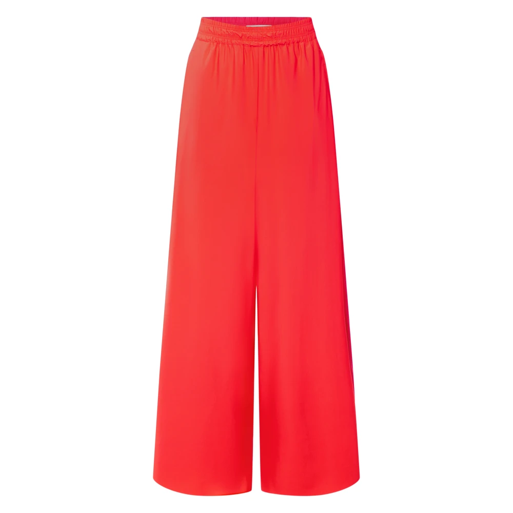 Drykorn Women's Red Marlene Trousers - Wide Trousers - W28 L32 - Trousers