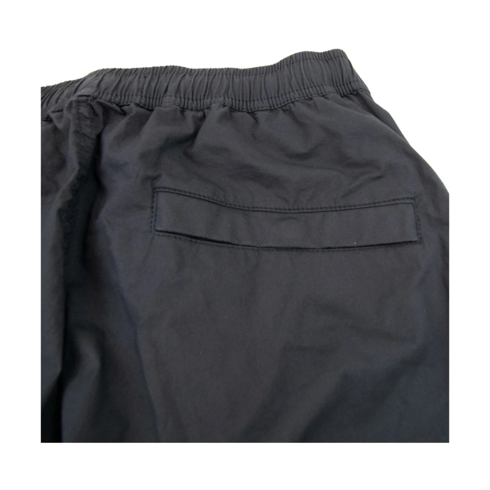 Stone Island Cargo Broek in Stretch Katoen Tela Black Heren