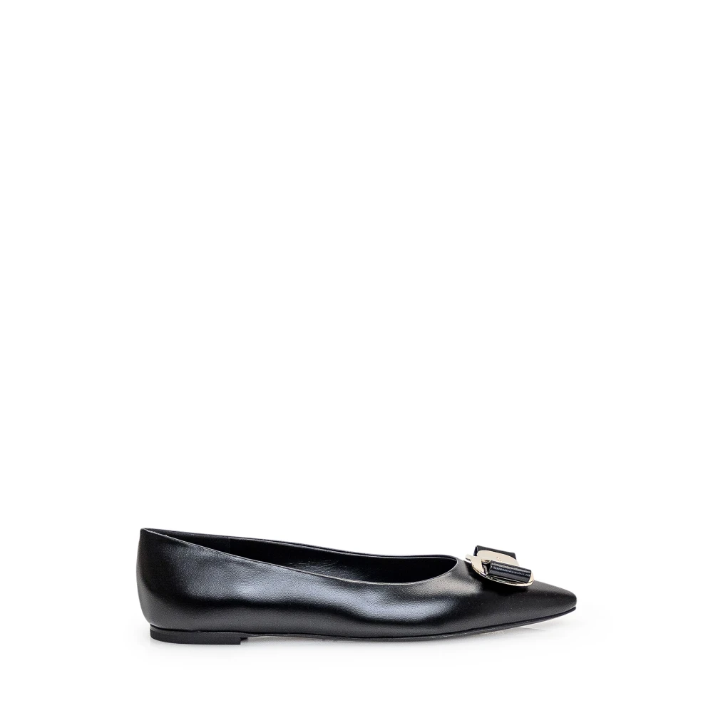 Salvatore Ferragamo Women's Black Shoes, Female,, Low Shoes Zea Ballet Size 7