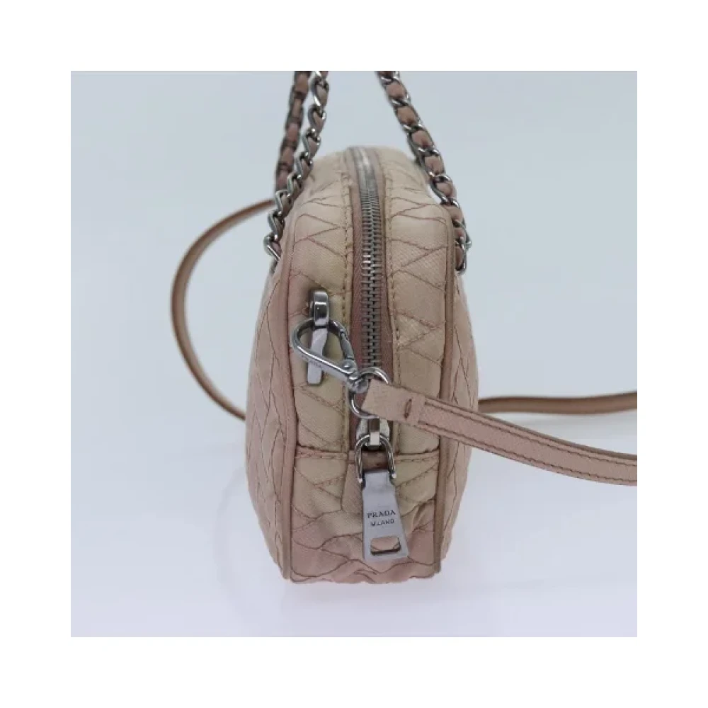 Prada Vintage Pre-owned Nylon handbags Pink Dames