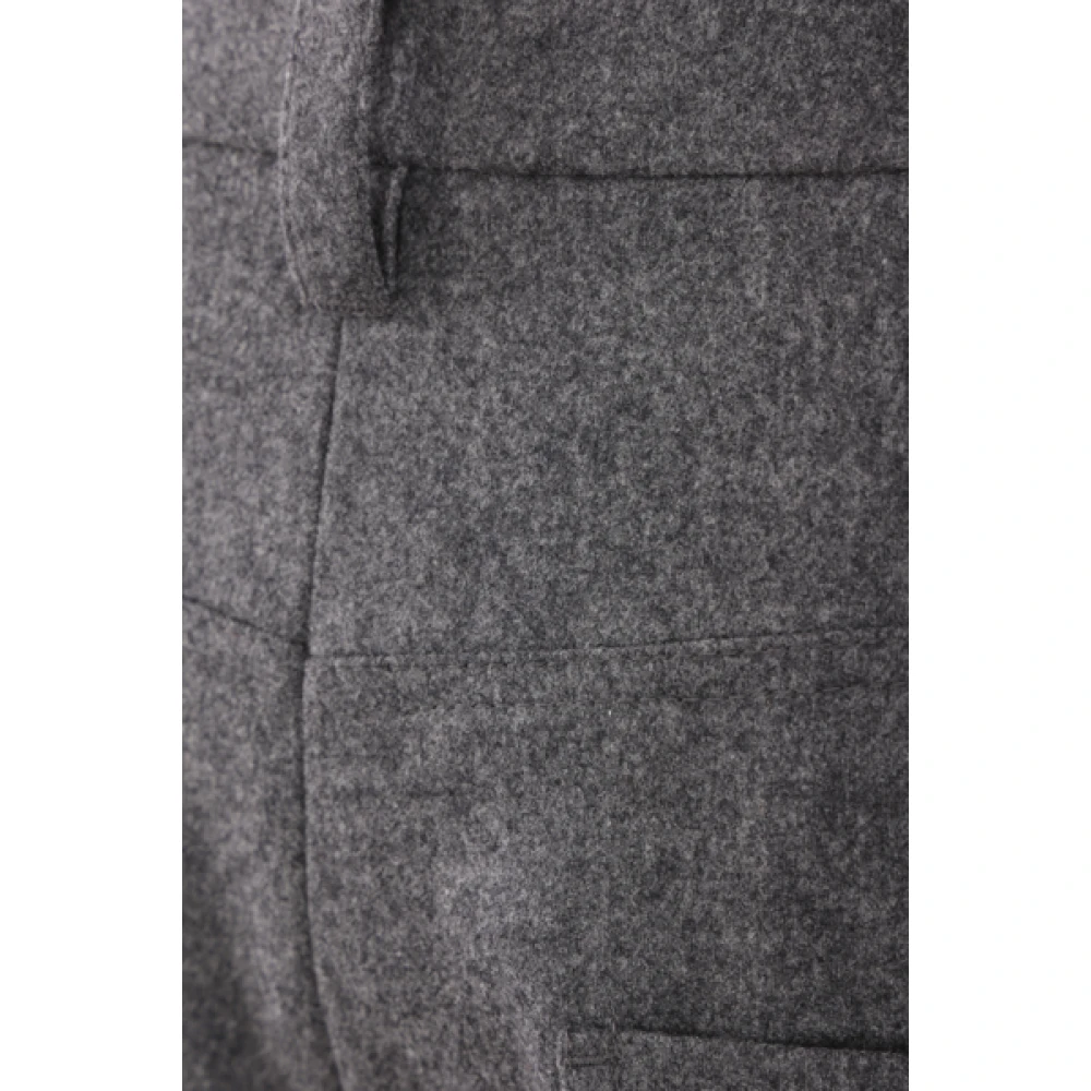 BRUNELLO CUCINELLI Wijde Pijp Wol Kasjmier Broek Gray Dames