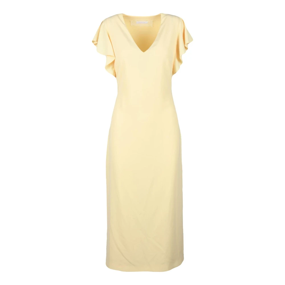 PATRIZIA PEPE Elegante jurk voor vrouwen Yellow Dames