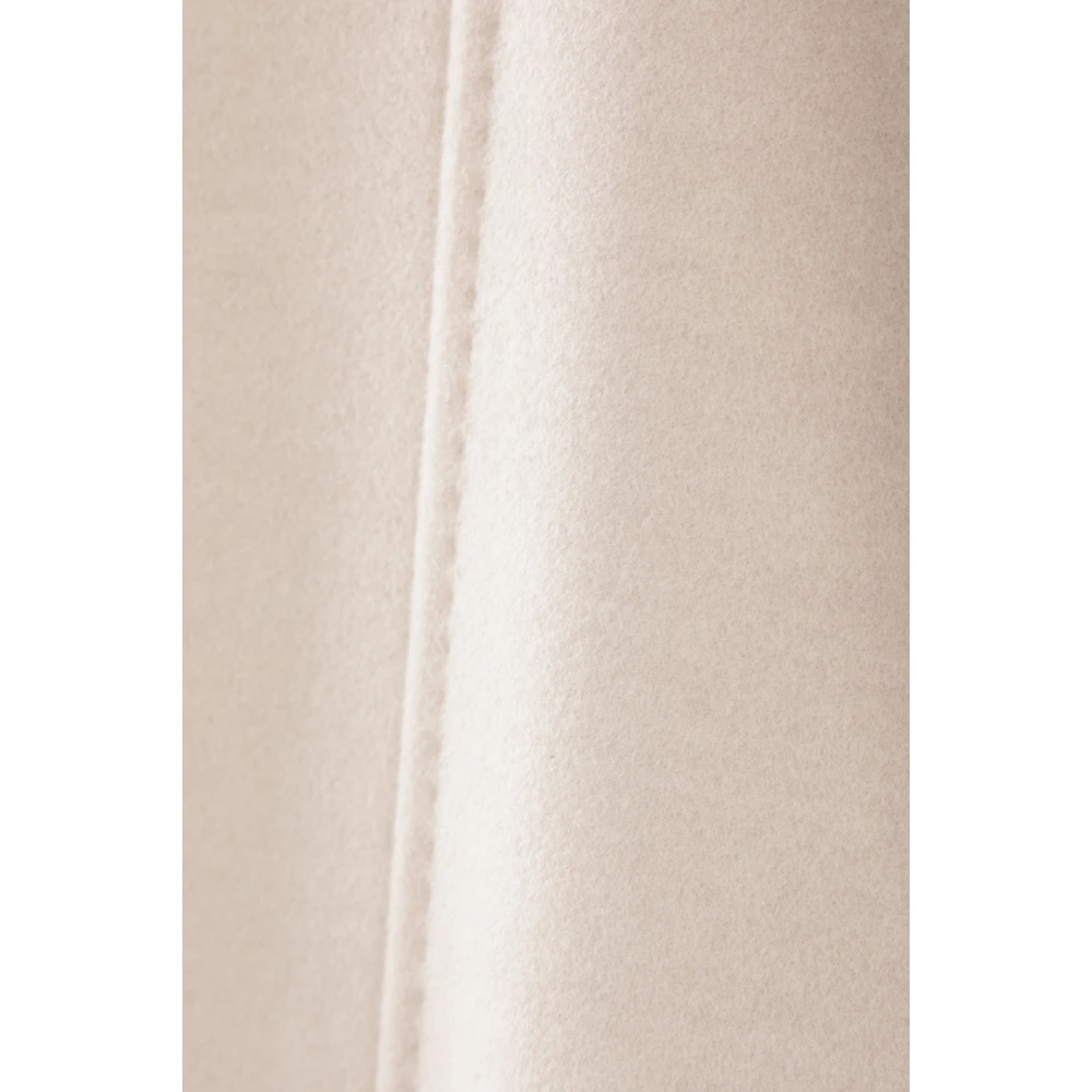 Max Mara Double-breasted wol en kasjmier jas Beige Dames