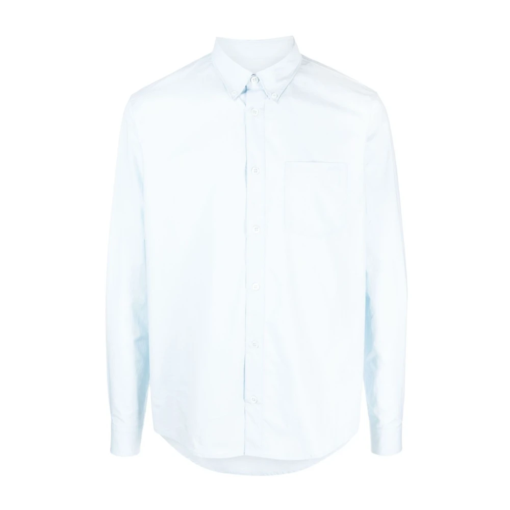 A.p.c. Edouard Button Down Overhemd Blue Heren