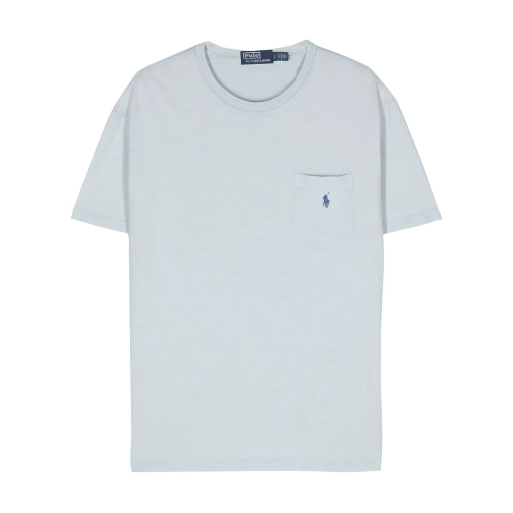 Ralph Lauren Blå Polo Pony Jersey T-shirt Blue, Herr