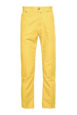 pantalon-slim-en-denim-jaune-bard