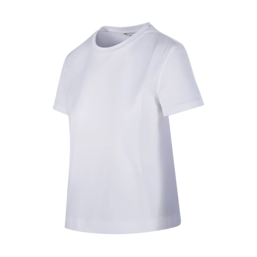 Max Mara Wit Logo Nerina T-Shirt White Dames