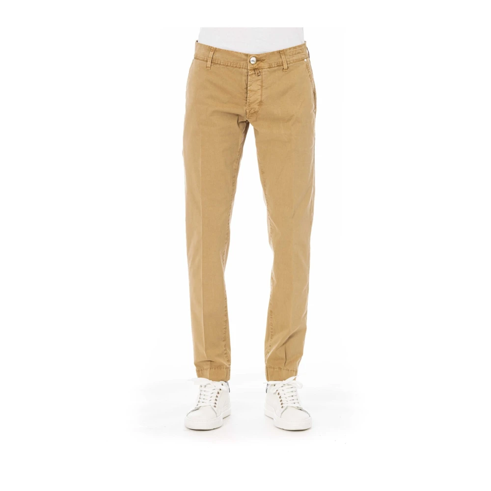 Jacob Cohën Stijlvolle Broek met Zij- en Achterzakken Beige Heren