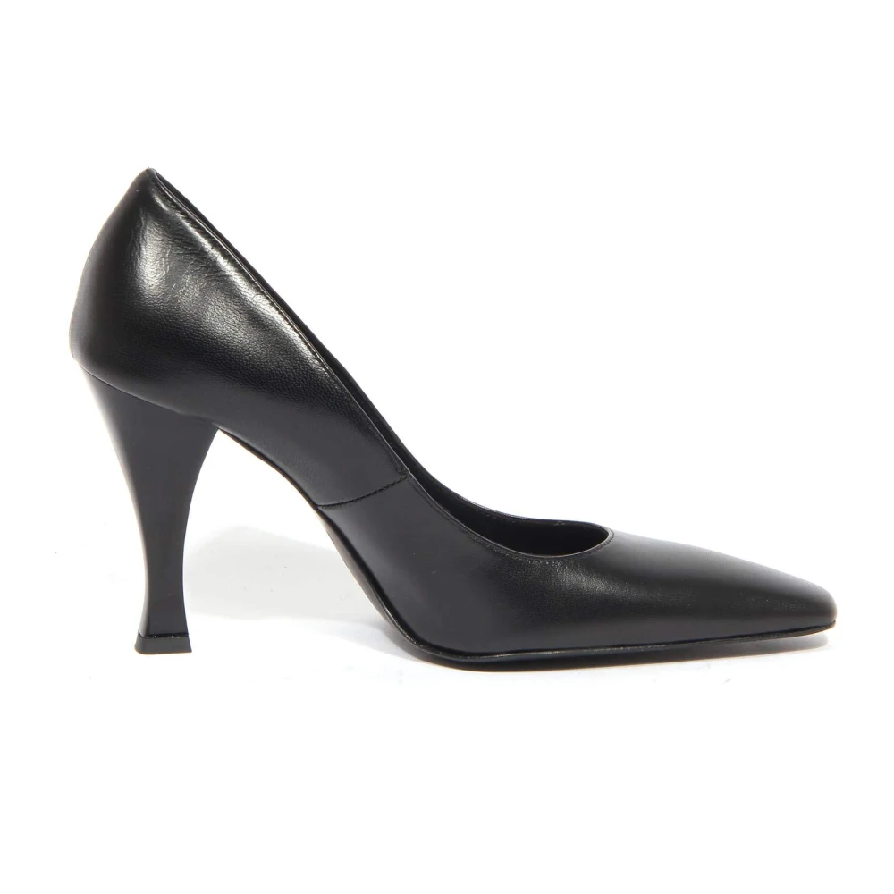 Moschino Women's Black Love Shoes Leather Heels - Pumps - 4 Uk - Shoes