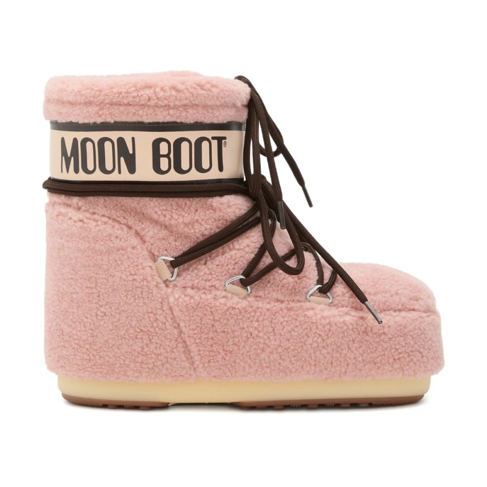 Moon Boot Women's Pink Winter Boots, 6 Uk, Ankle Boots For
