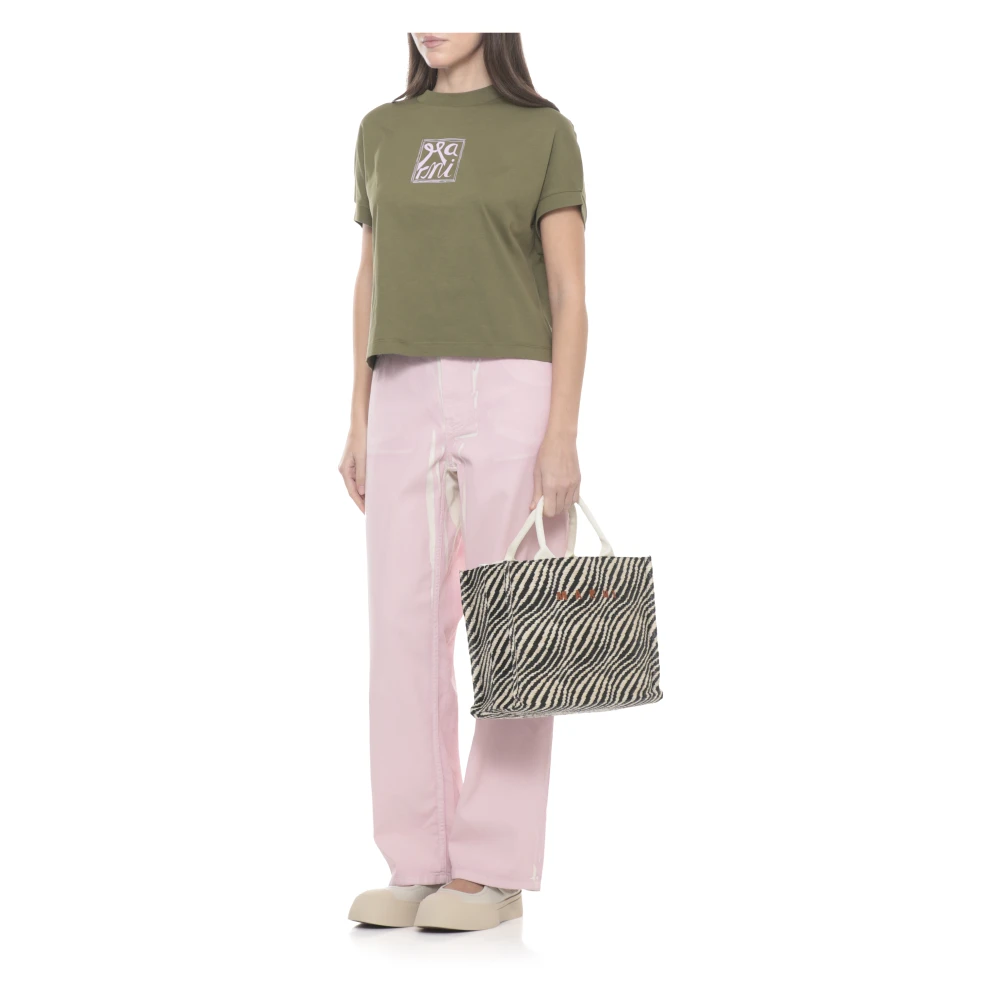 Marni Donna Nero Small Tote Bag
