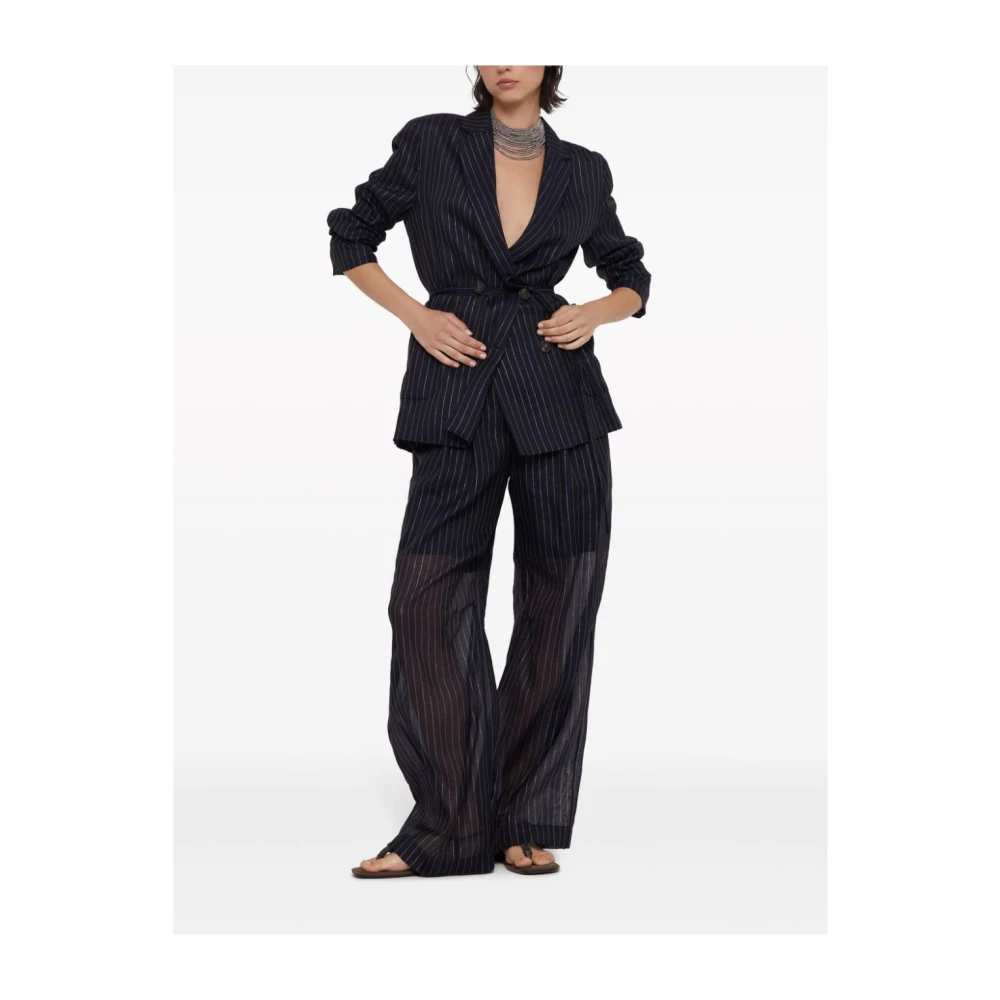 BRUNELLO CUCINELLI Elegante Broek Blue Dames