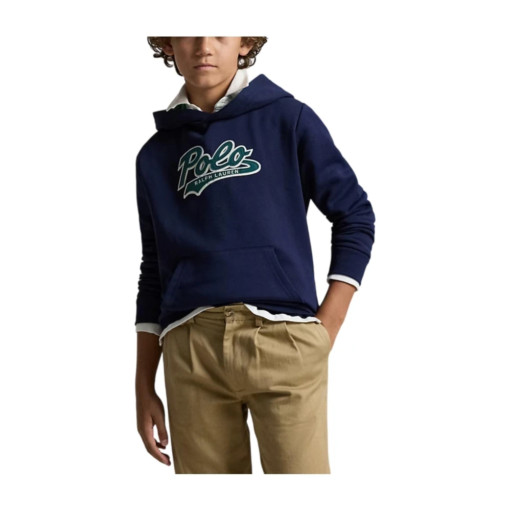 Polo Ralph Lauren Boys Blue Kids Sweatshirts, 8 Y, Logo Sweatshirt