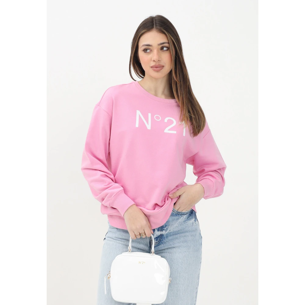 N21 Roze Crewneck Sweater Lente Zomer Pink Dames
