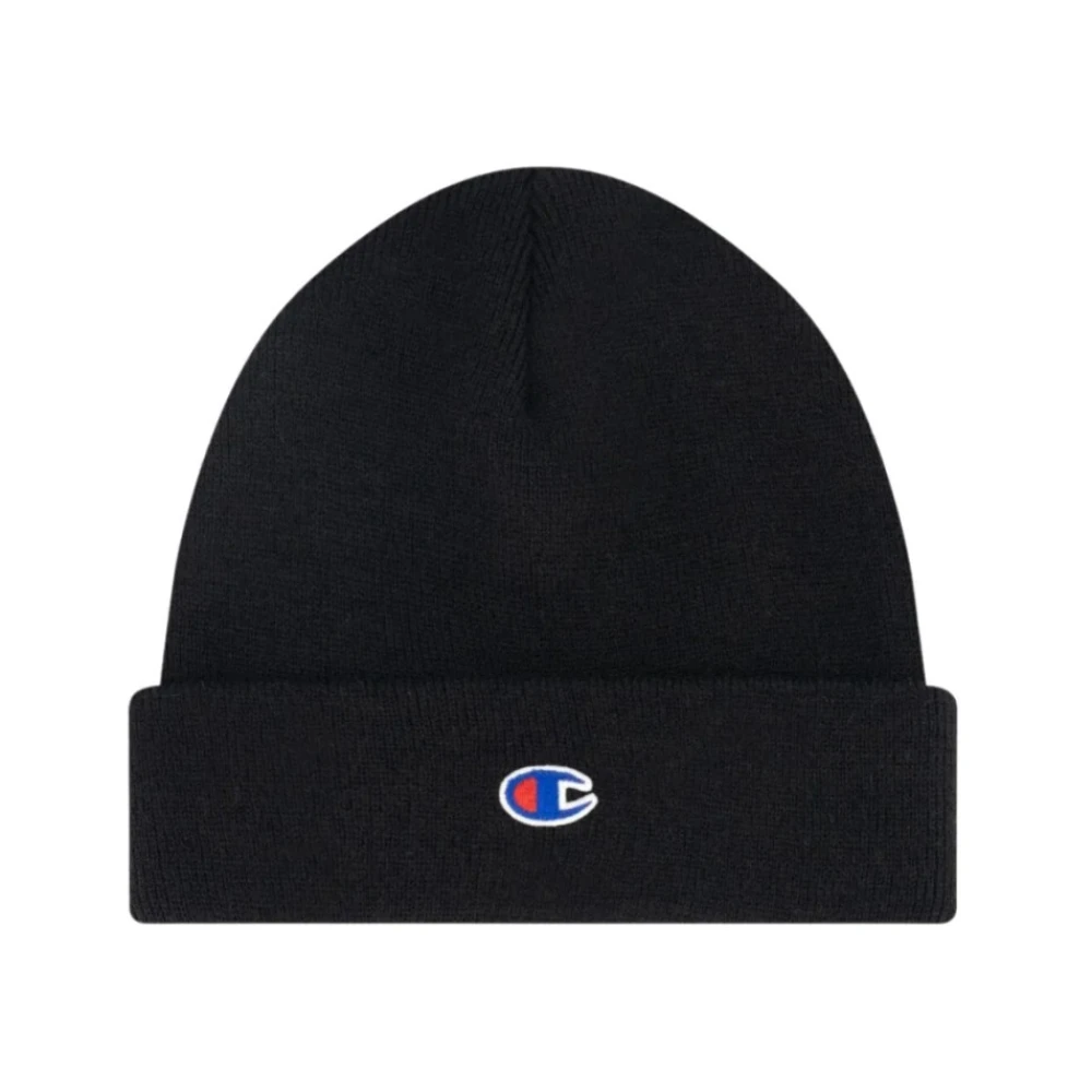 Champion Men's Black Beanie Wool Blend Handwash Cap