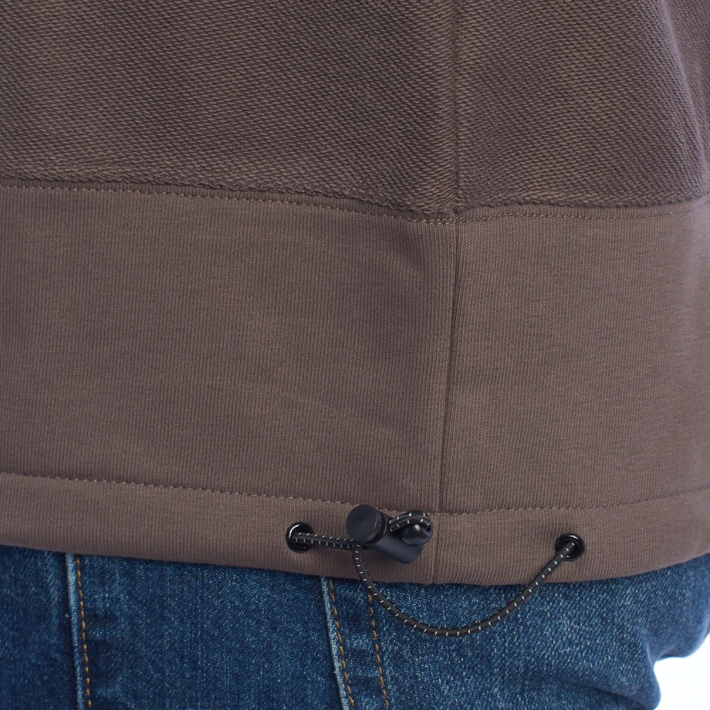LA MARTINA Sweater met rits Eigentijds ontwerp Brown Heren