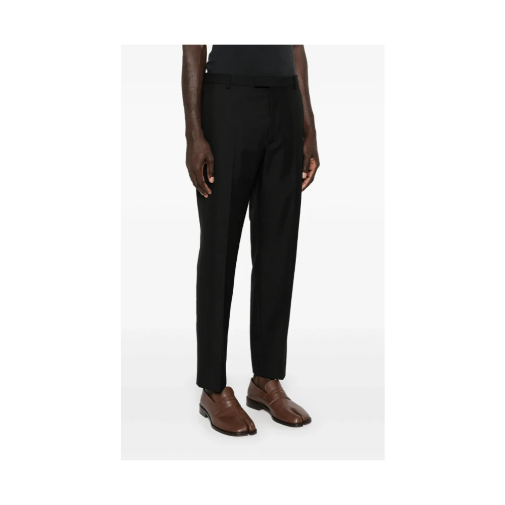 Gucci Geborduurde Twill Tailored Broek Black Heren
