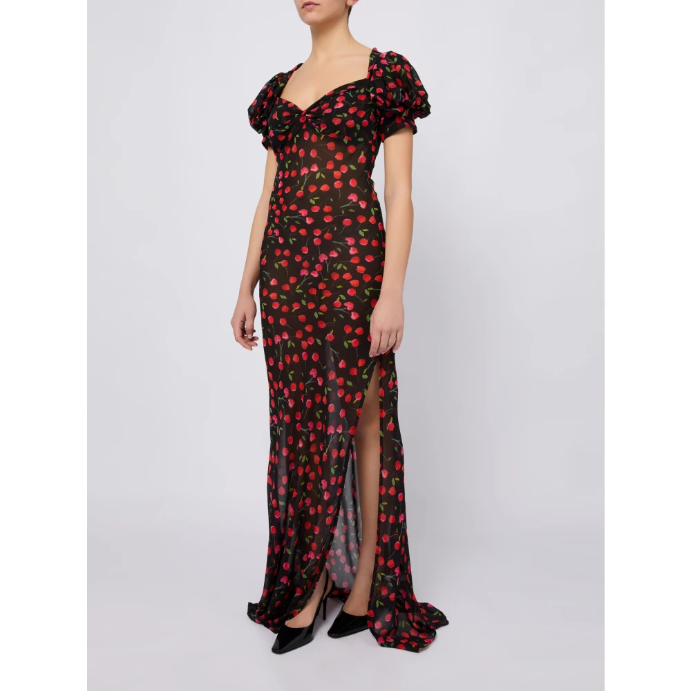 Mar De Margaritas Elegante Zwarte Jurk voor Vrouwen Multicolor Dames
